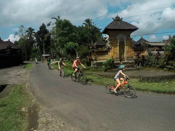 bike tour provide by kids-friendly resort in Bali